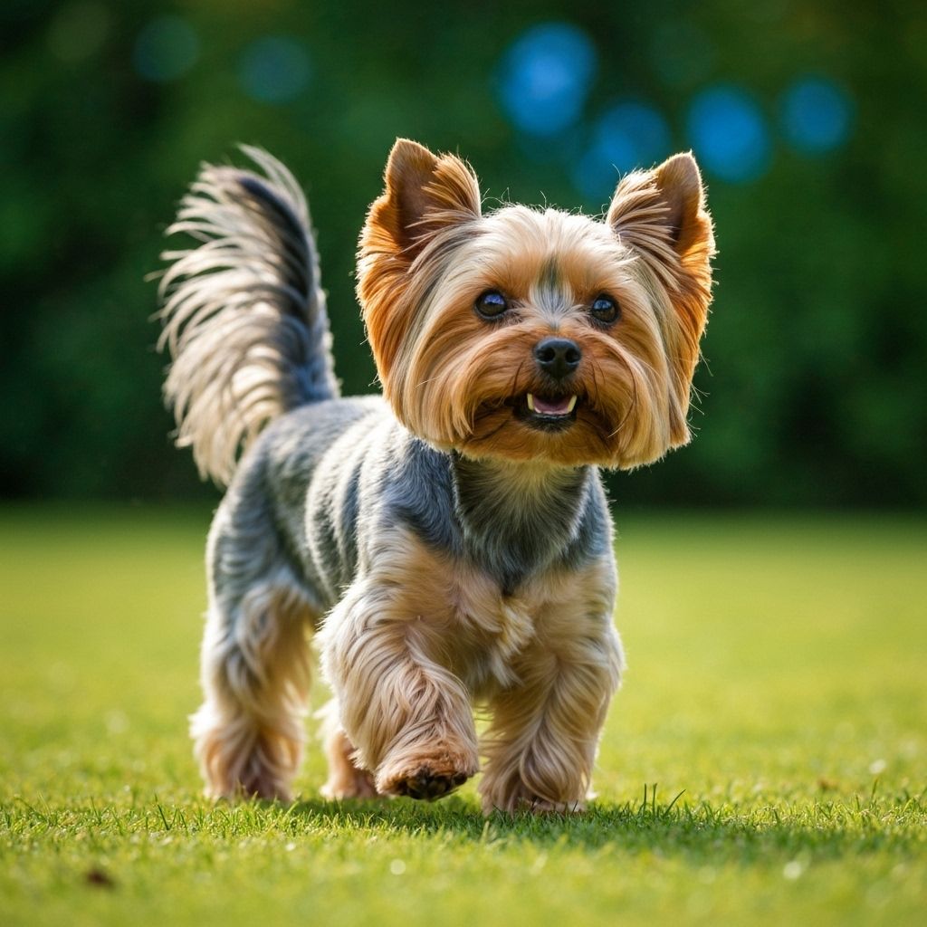 Happy small dog breed